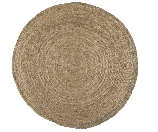 IB Laursen Teppich Jute natur rund